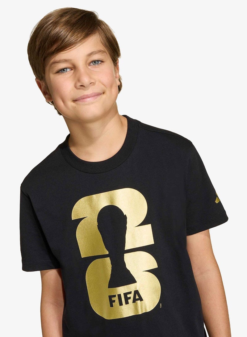 Adidas Youth FIFA 2026 World Cup Emblem T-Shirt - Image 5